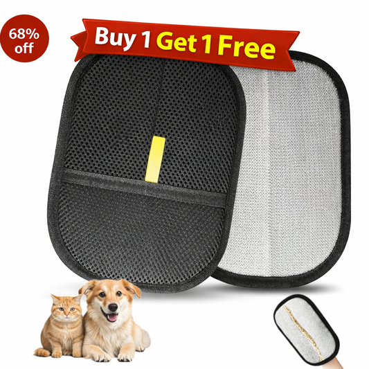 Pet Hair Removal Gloves (Pack of 2)