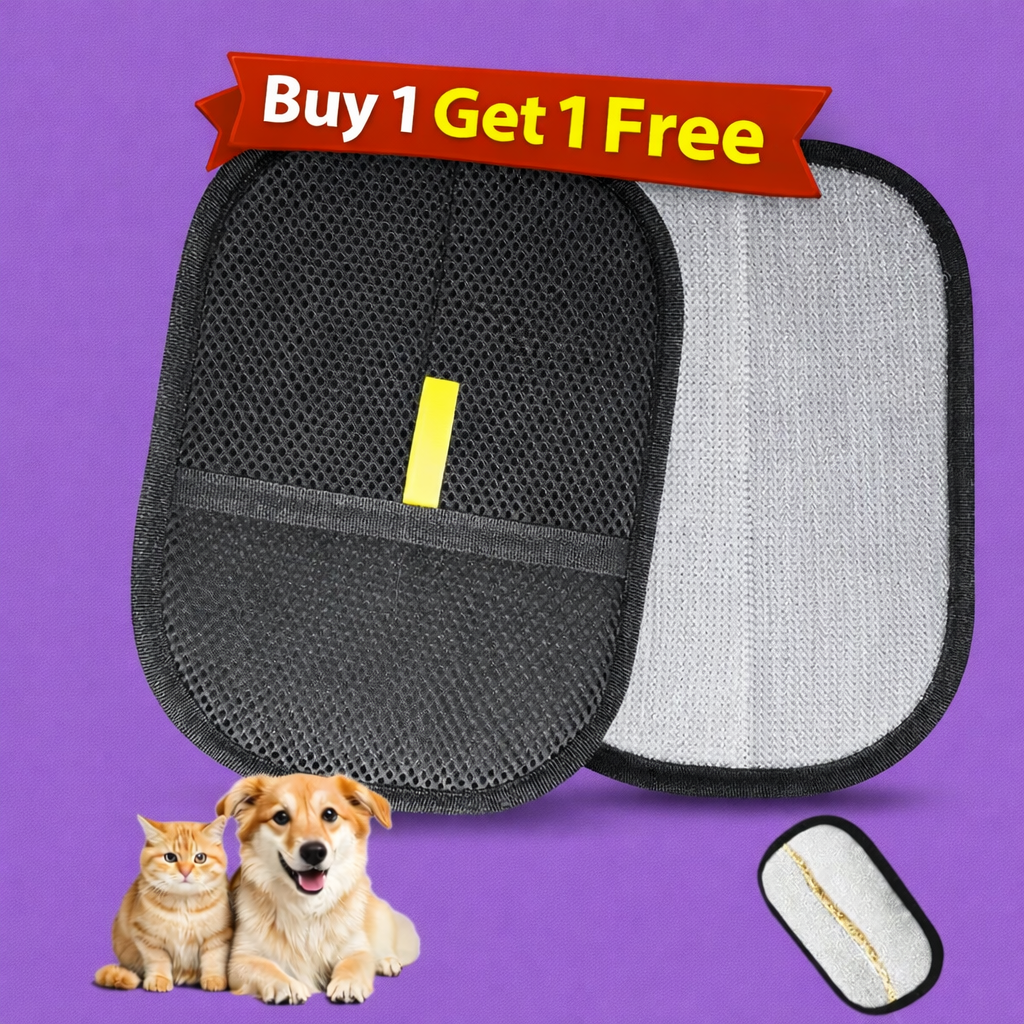 Pet Hair Removal Gloves (Pack of 2)